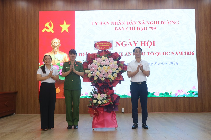 Xã Nghi Dương: Tưng bừng Ngày hội toàn dân bảo vệ ANTQ năm 2026